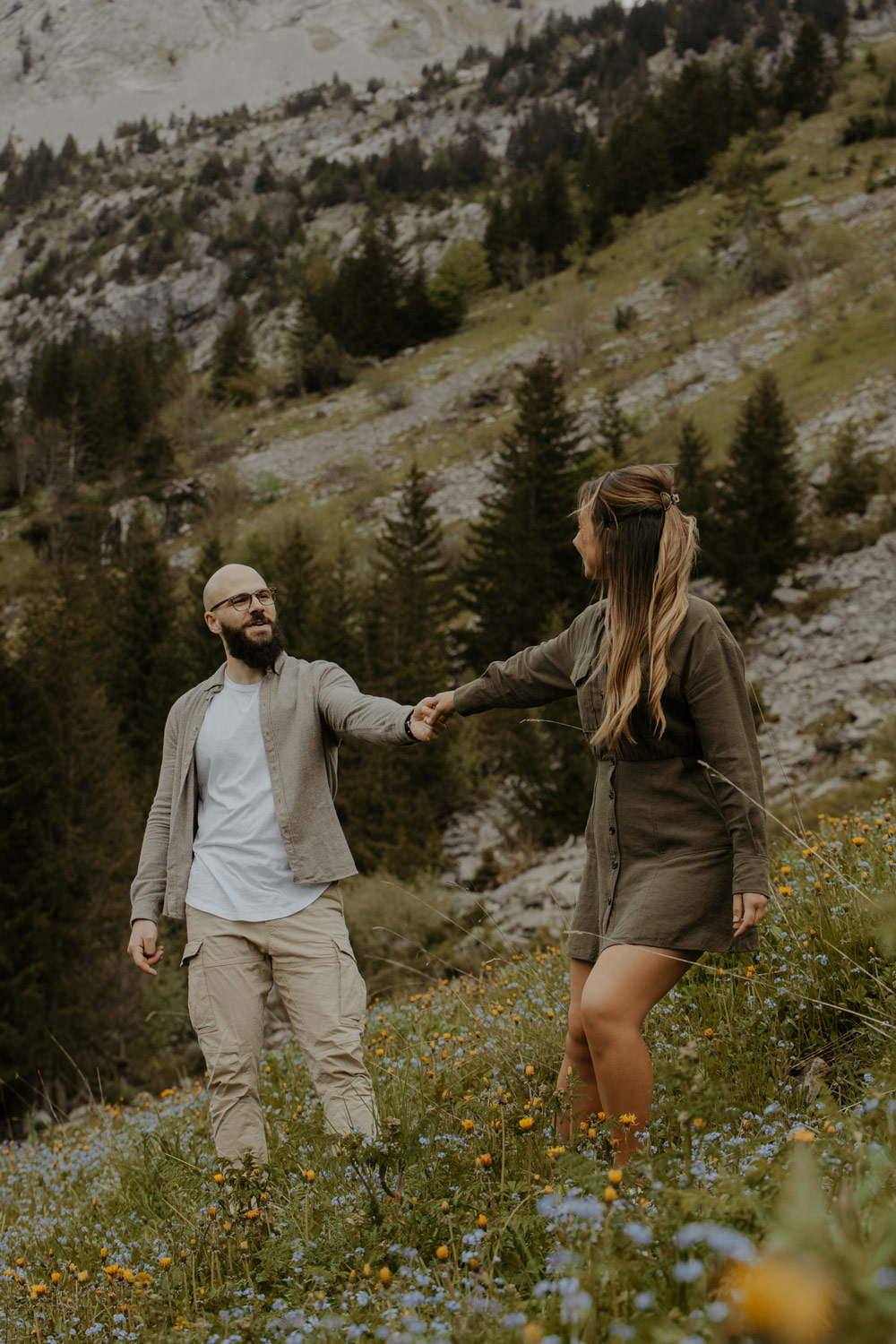 Séance photo couple à la montagne - Photographe Auvergne